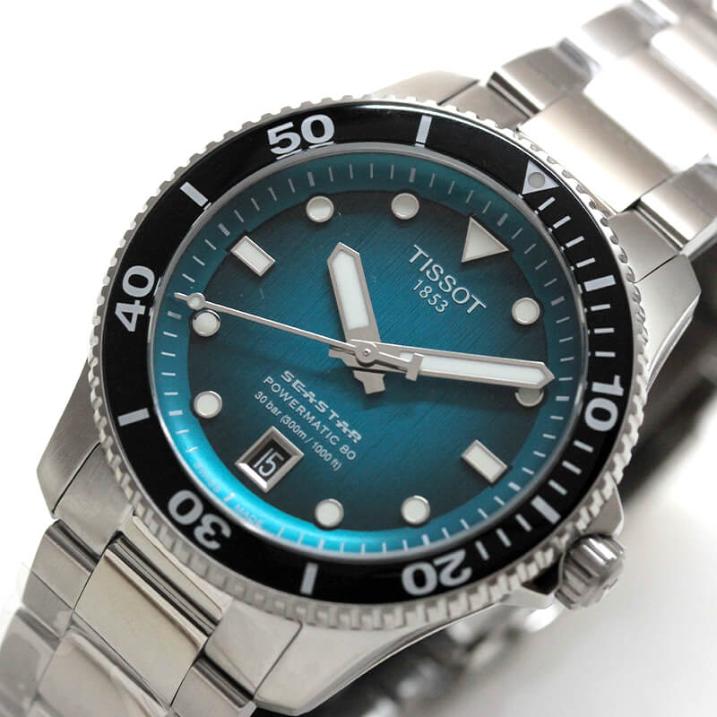 TISSOT(ティソ)シースター1000 パワーマティック80 自動巻き 腕時計 T120.807.11.091.00