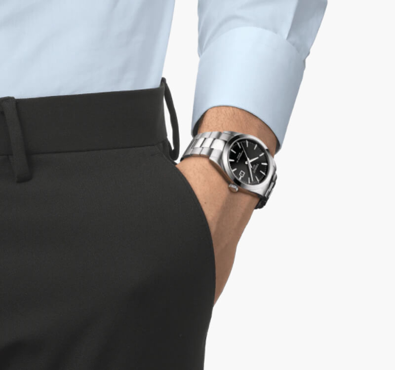 TISSOT(ティソ) Gentleman ジェントルマン オートマティック パワーマティック80 シリシウム 腕時計 ブラック T127.407.11.051.00