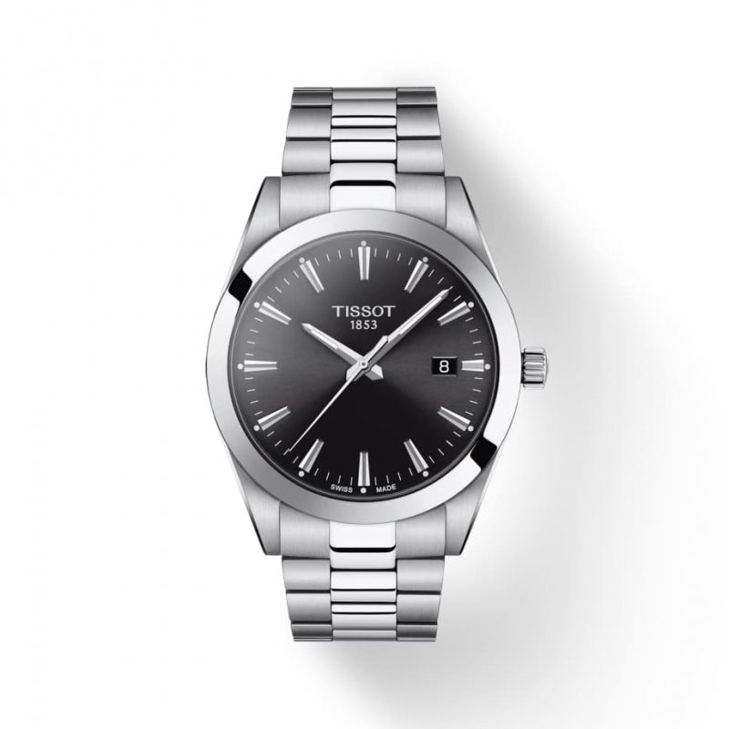 TISSOT(ティソ) Gentleman ジェントルマン クォーツ 腕時計 ブラック T127.410.11.051.00