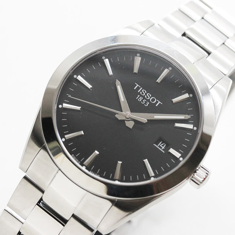 TISSOT(ティソ) Gentleman ジェントルマン クォーツ 腕時計 ブラック T127.410.11.051.00