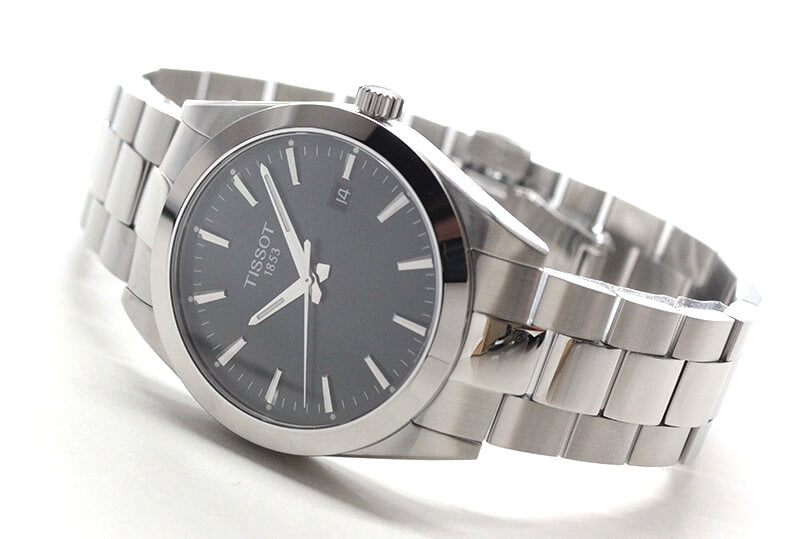 TISSOT(ティソ) Gentleman ジェントルマン クォーツ 腕時計 ブラック T127.410.11.051.00
