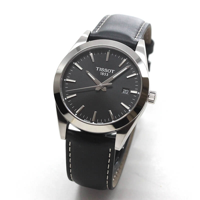 TISSOT(ティソ) Gentleman ジェントルマン クォーツ 腕時計 ブラック T127.410.16.051.00