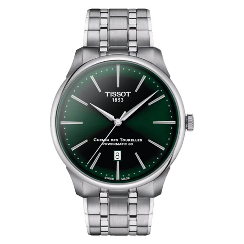 【美品】定価13万 TISSOTシュマンデトゥレル自動巻き ティソ（TISSOT)シュマン・デ・トゥレル（CHEMIN DES TOURELLES