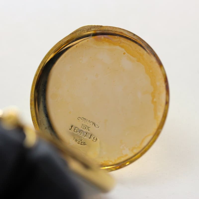 絶版モデルのタバン(TAVANNES)社製18k金無垢懐中時計
