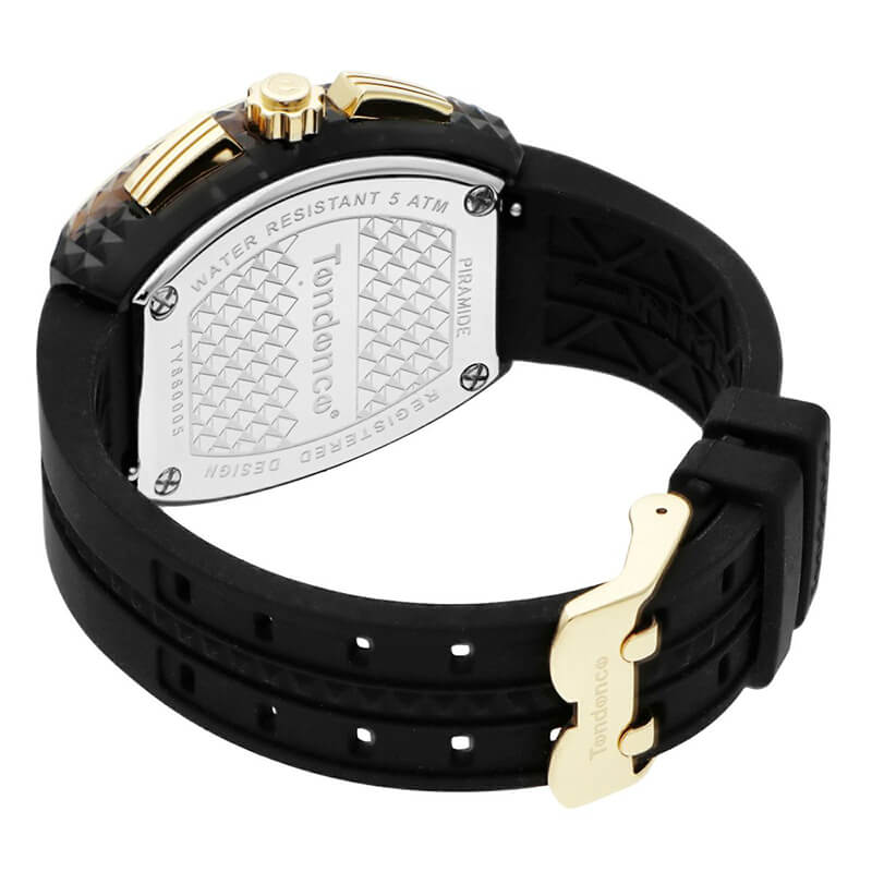Tendence(テンデンス)PIRAMIDE(ピラミッド) 43mm 腕時計 TY860005 ブラック