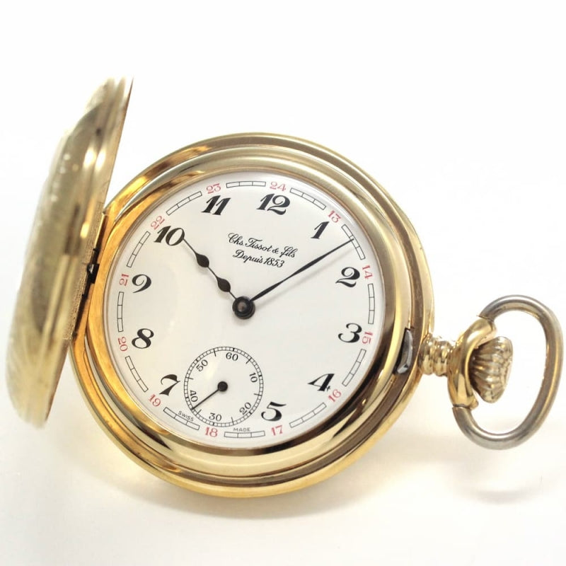 絶版モデルのティソ(TISSOT) ハーフハンター懐中時計 tissot-1006