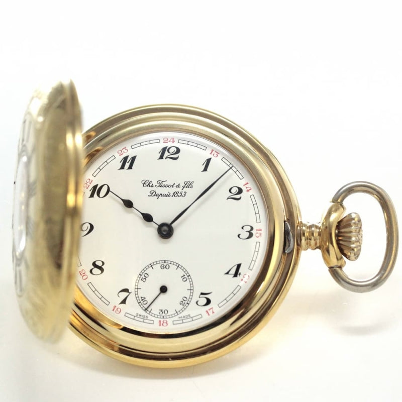 絶版モデルのティソ(TISSOT) ハーフハンター懐中時計 tissot-1006
