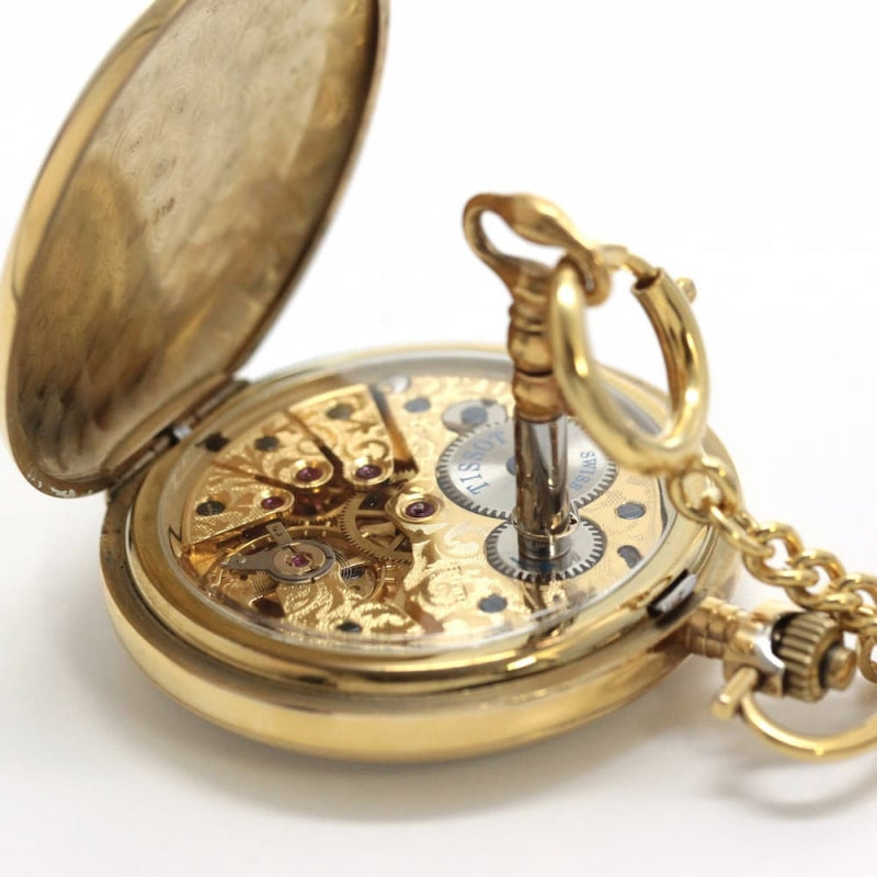 絶版モデルのティソ(TISSOT) 鍵巻き式懐中時計 tissot-1007