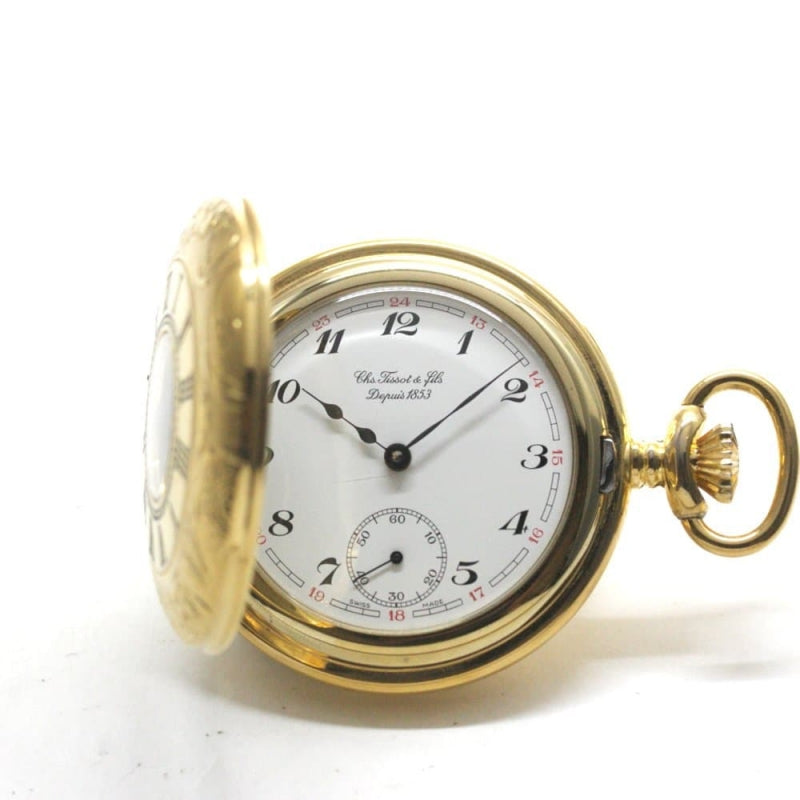 絶版モデルのティソ(TISSOT) ハーフハンター懐中時計 tissot-1016
