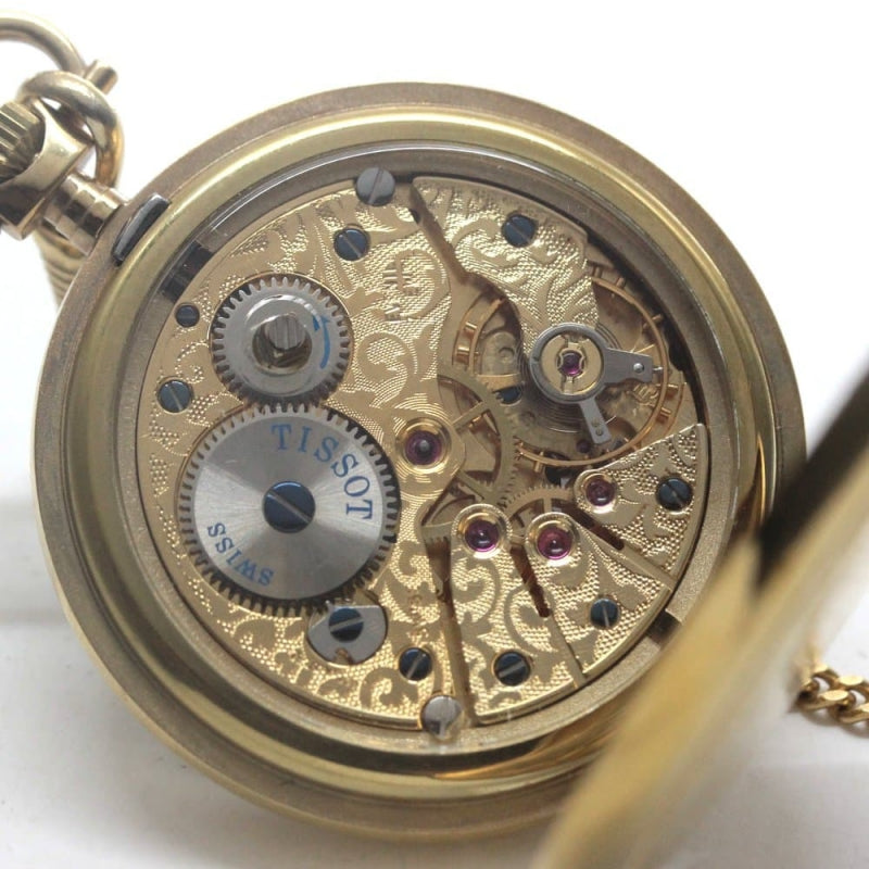 絶版モデルのティソ(TISSOT) 鍵巻き式懐中時計 tissot-1019