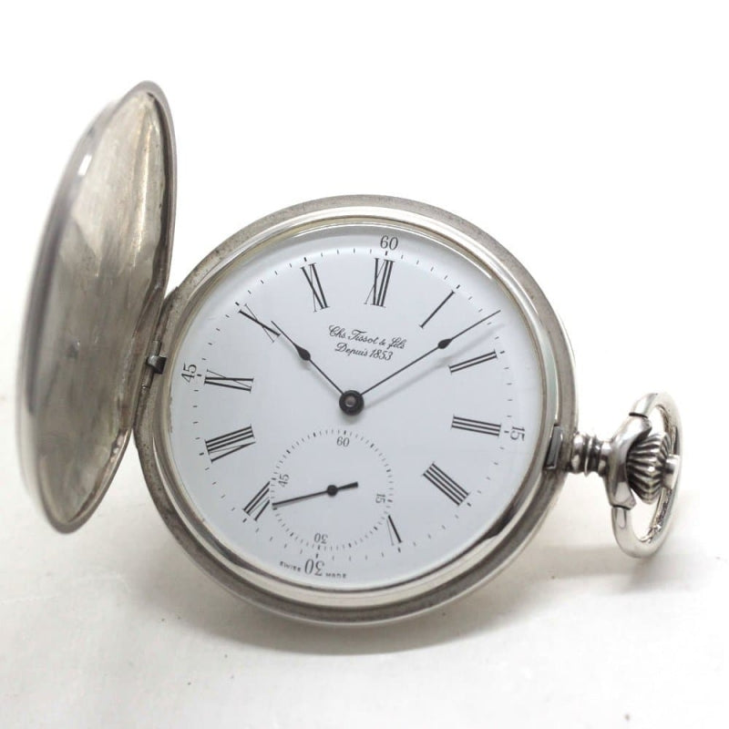 絶版モデルのティソ(TISSOT)/銀無垢懐中時計/tissot-1020