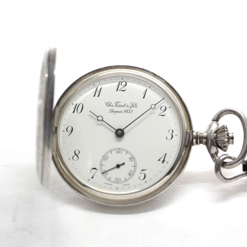 絶版モデルのティソ(TISSOT)/銀無垢懐中時計/tissot-1026