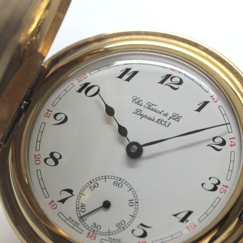 絶版モデルのティソ(TISSOT) ハーフハンター懐中時計 tissot-1028