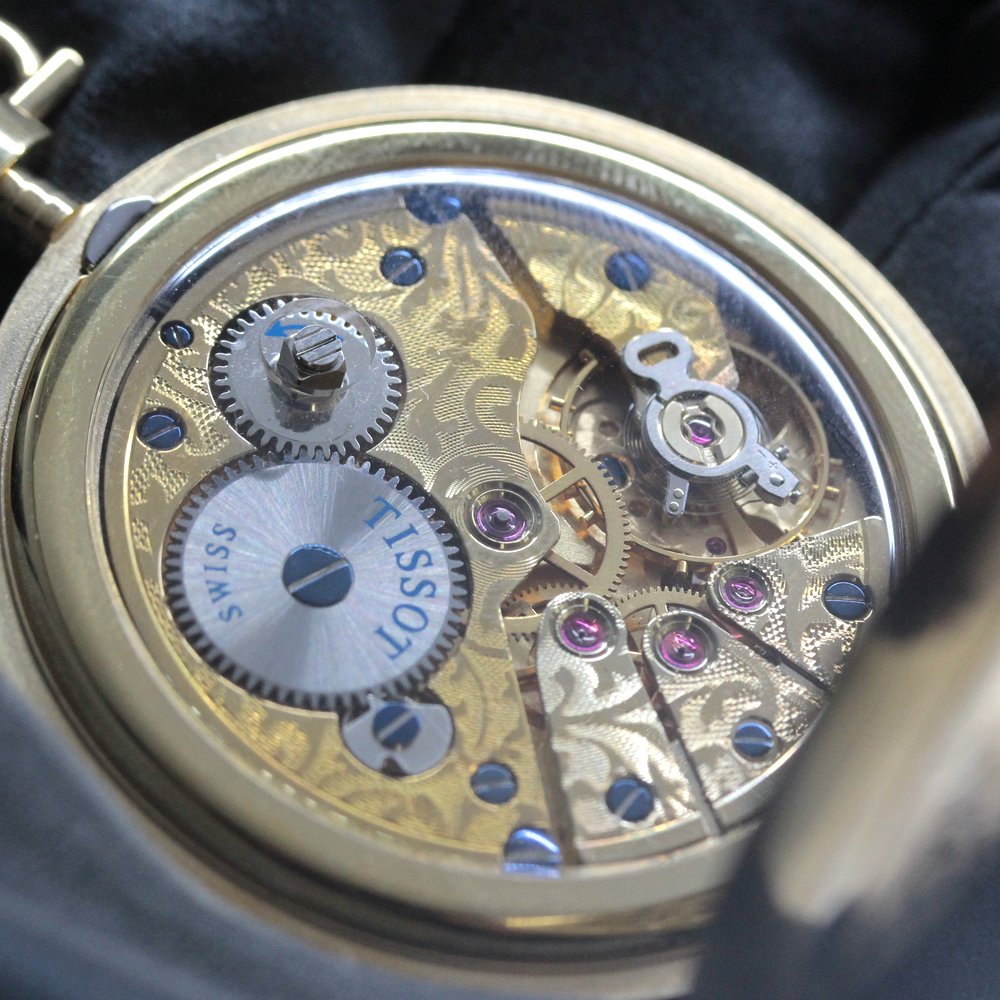 絶版モデルのティソ(TISSOT) 鍵巻き式懐中時計 / tissot-1039