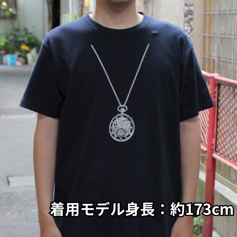 正美堂オリジナルTシャツ(懐中時計柄 / Mサイズ / ネイビー)