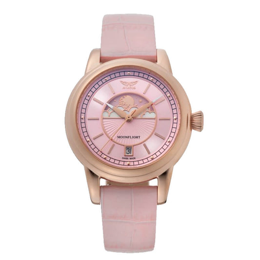 AVIATOR(アビエイター) MOONFLIGHT(ムーンフライト)PINK MOON Gold ピンク 腕時計 V.1.33.2.258.4