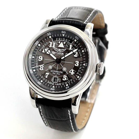 AVIATOR(アビエイター) DOUGLAS DAY DATE MECA 41(ダグラス デイ デイト メカ 41) 自動巻き 腕時計 V.3.36.0.284.4