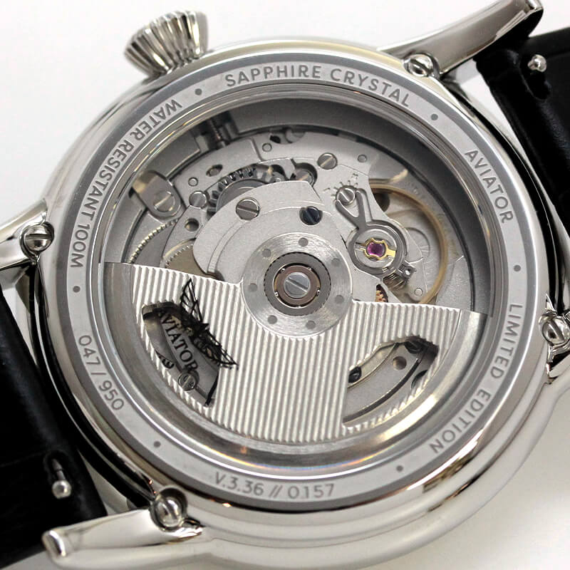 AVIATOR(アビエイター) DOUGLAS DAY DATE MECA 41(ダグラス デイ デイト メカ 41) 自動巻き 腕時計 V.3.36.0.284.4