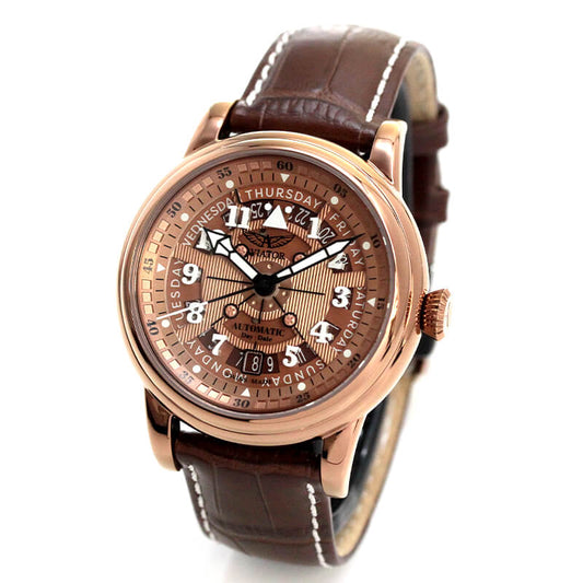 AVIATOR(アビエイター) DOUGLAS DAY DATE MECA 41(ダグラス デイ デイト メカ 41) 自動巻き 腕時計 V.3.36.8.290.4