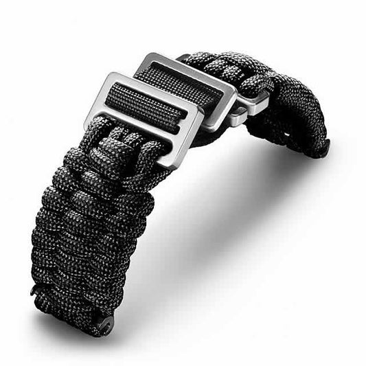 ビクトリノックススイスアーミー I.N.O.X. (イノックス)腕時計用 パラコード ブラック ベルト単品