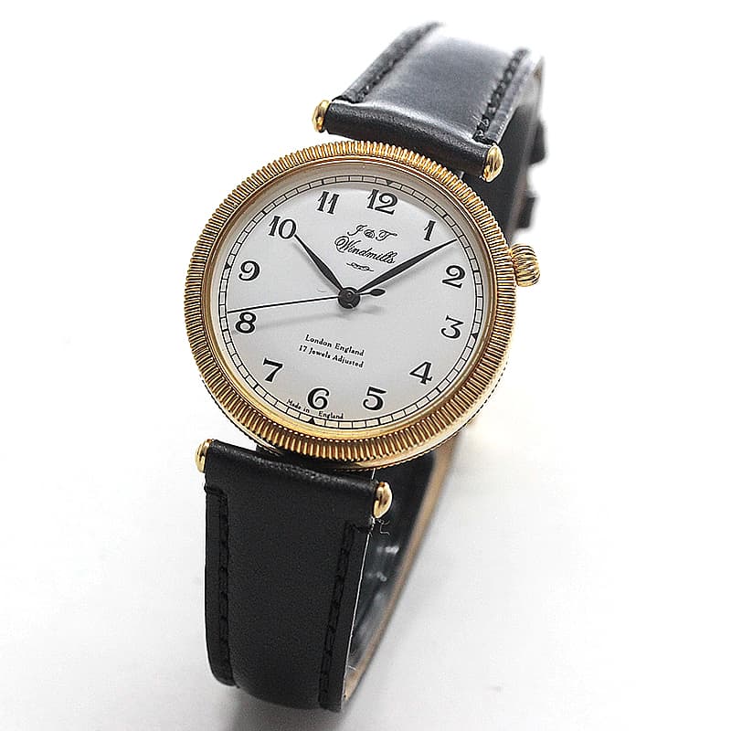 J&Tウィンドミルズ(Windmills)Thredneedle 18Kイエローゴールド 手巻き式 WLS20005-02 腕時計