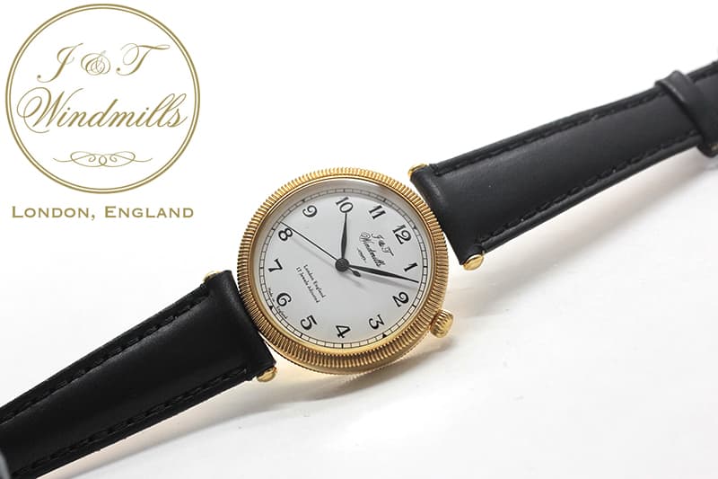 J&Tウィンドミルズ(Windmills)Thredneedle 18Kイエローゴールド 手巻き式 WLS20005-02 腕時計