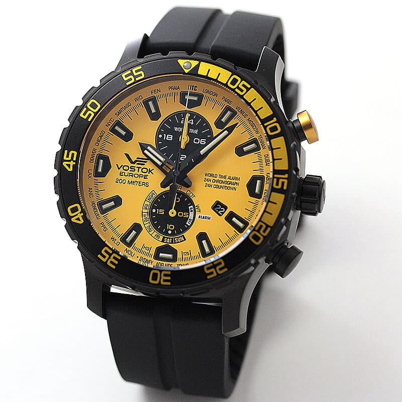 VOSTOK EUROPE(ボストーク ヨーロッパ) エクスピディション エベレスト アンダーグラウンド YM8J-597C548 イエロー 腕時計