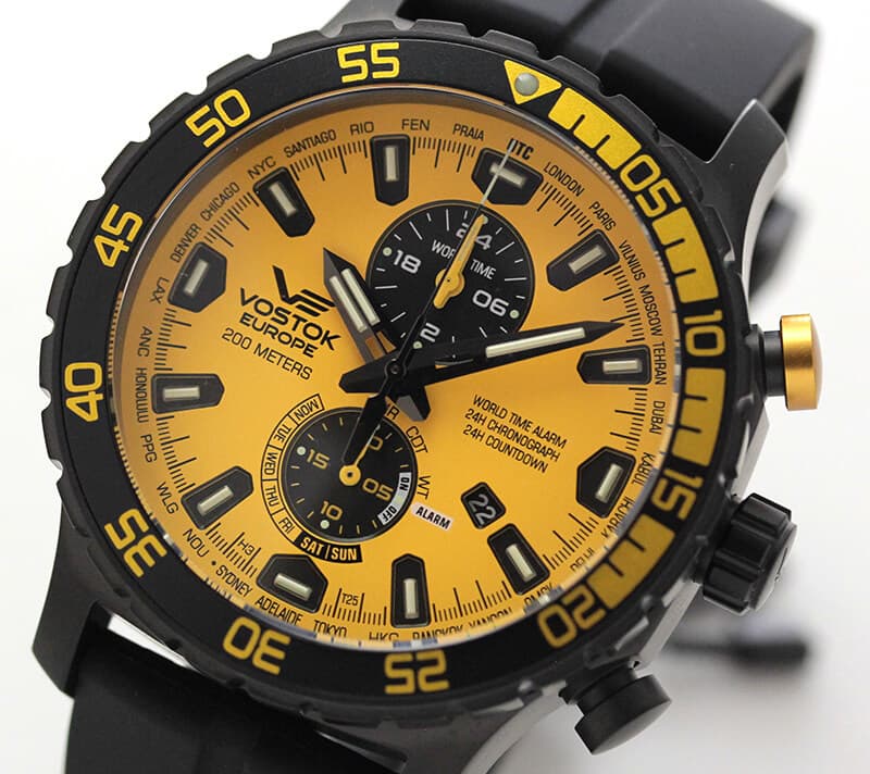 VOSTOK EUROPE(ボストーク ヨーロッパ) エクスピディション エベレスト アンダーグラウンド YM8J-597C548 イエロー 腕時計
