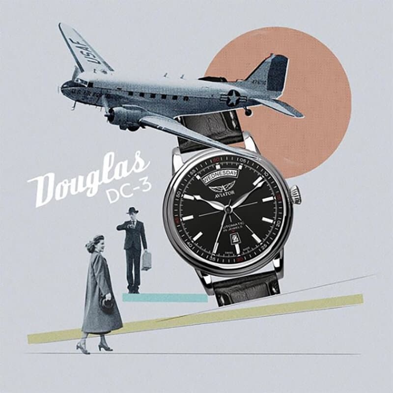 世界中を旅し、航空史の黄金時代を築いたダグラスDC3をオマージュ