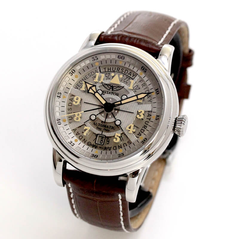 AVIATOR(アビエイター) DOUGLAS DAY DATE MECA 41(ダグラス デイ ...