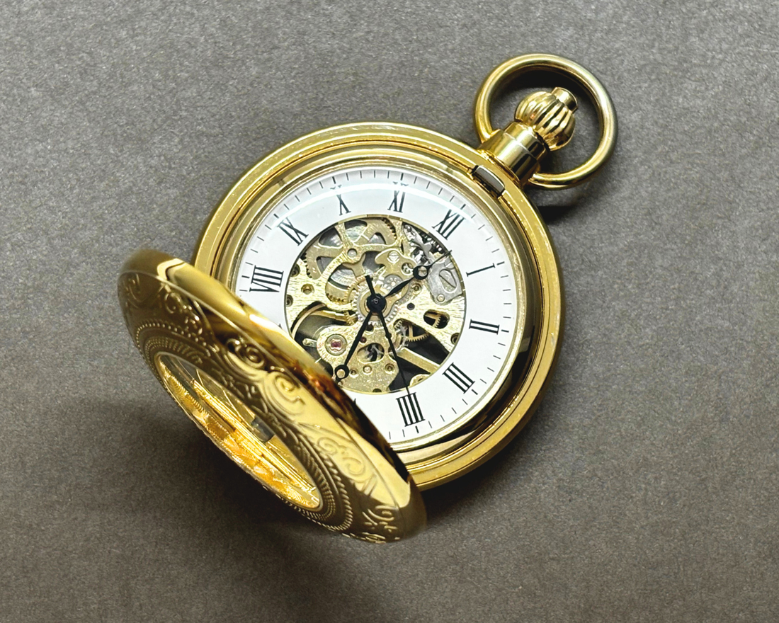 実際の修理事例 チャールズヒューバート 懐中時計 手巻き式