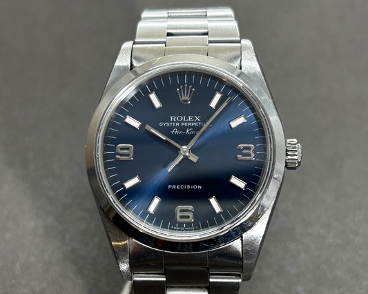 実際の修理事例 ロレックス表記 腕時計 エアキング 自動巻