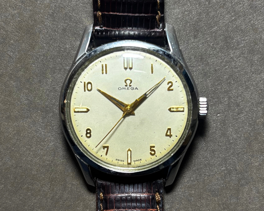 実際の修理事例 オメガ表記 腕時計 自動巻