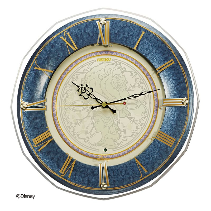SEIKO セイコー ディズニー 美女と野獣 掛け時計【FS516L】