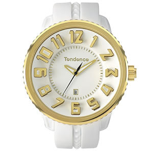 Tendence(テンデンス）GULLIVER ROUND(ガリバーラウンド）TG043023・02043023 ホワイト×ゴールド