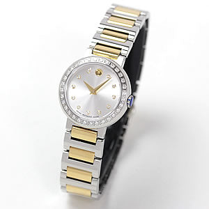 MOVADO(モバード）Concert(コンチェルト）女性用　M84.120.901S　0.062ctダイヤモンド/腕時計