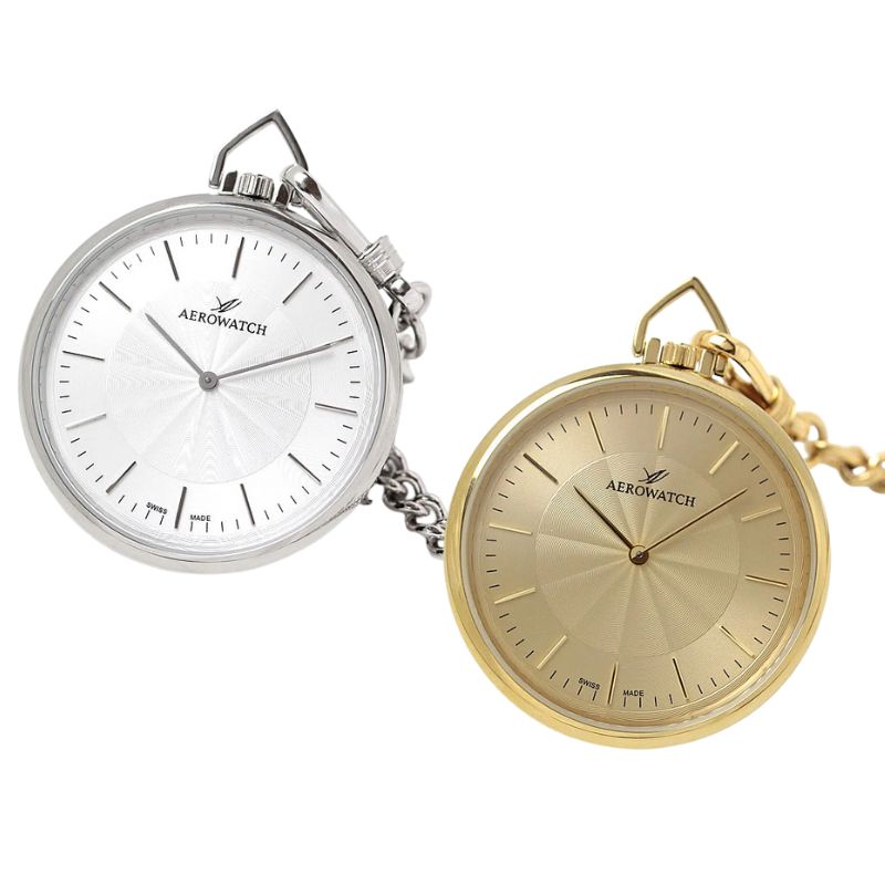 アエロ（AERO）クォーツ式/懐中時計 05822AA02・05822JA01/ペア懐中時計