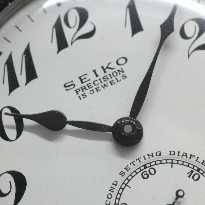 昭和45年の19セイコー鉄道時計/15石/秒針止め機能/絶版時計/19seiko-1051