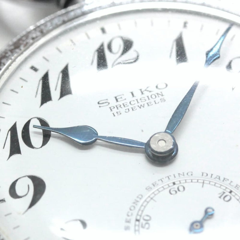 昭和の19セイコー鉄道時計/国鉄四国/15石/秒針止め機能/絶版時計/19seiko-1052