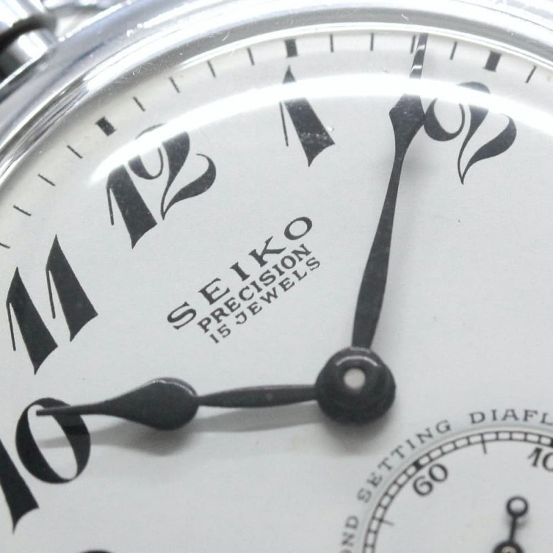 昭和43年の19セイコー鉄道時計/15石/秒針止め機能/絶版時計/19seiko-1054