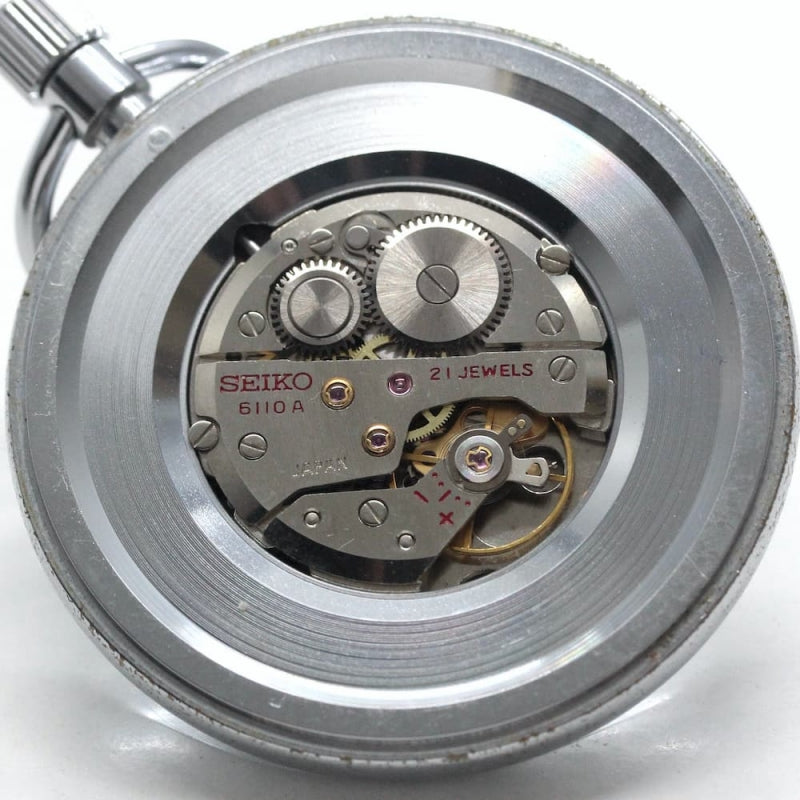 昭和47年の19セイコー鉄道時計/21石/秒針止め機能/絶版時計/19seiko-1062