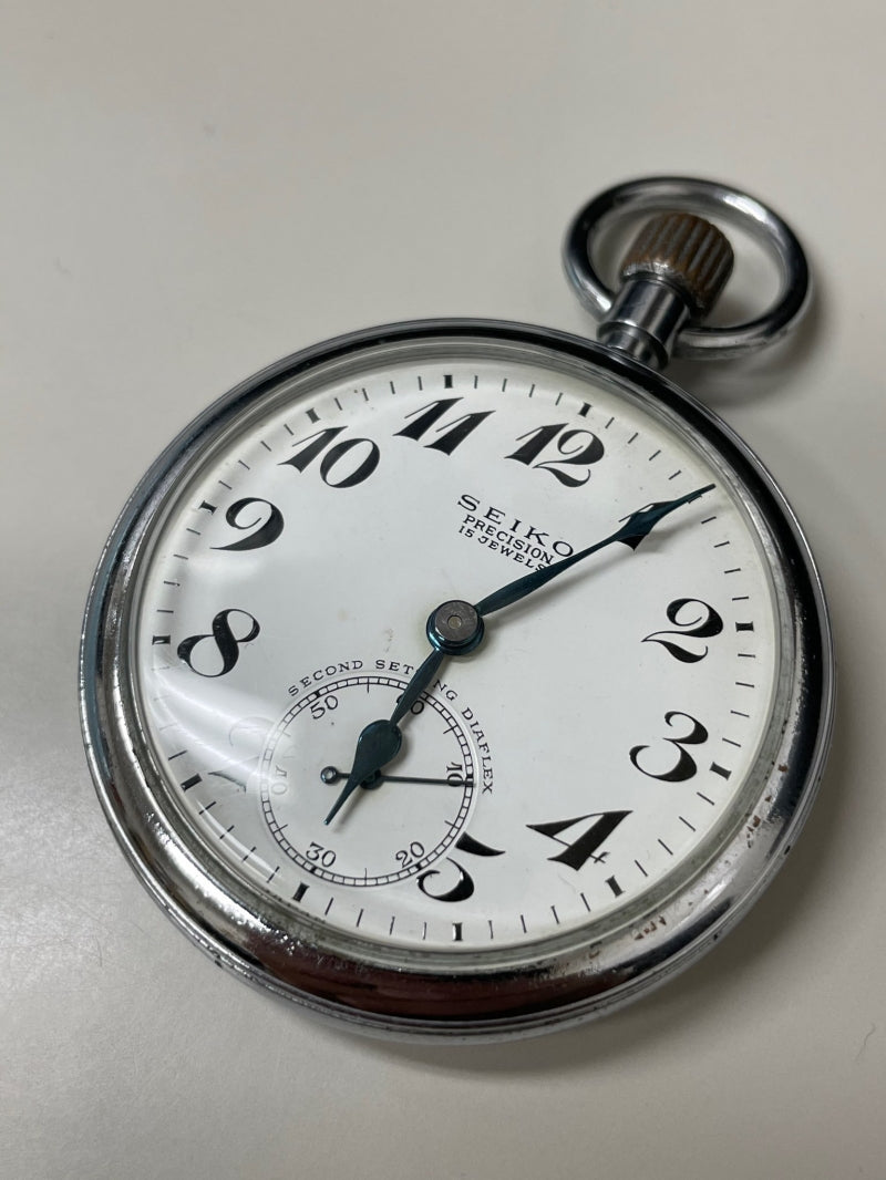 19セイコー プレシジョン 懐中時計 15石 ダイアフレックス