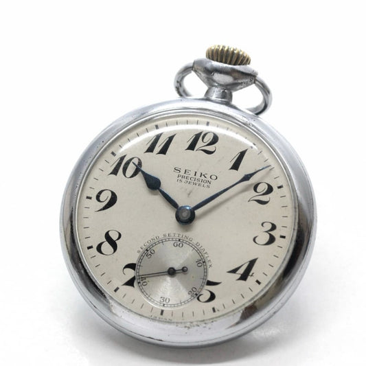昭和37年の19セイコー鉄道時計/15石/秒針止め機能/絶版時計/19seiko-1089
