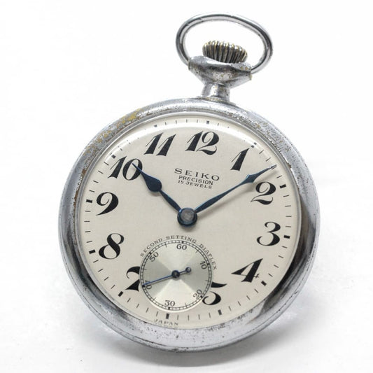 昭和37年の19セイコー鉄道時計/15石/秒針止め機能/絶版時計/19seiko-1101