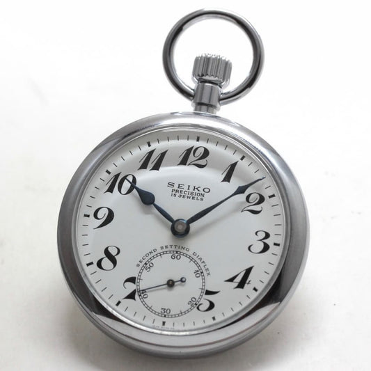 昭和の19セイコー鉄道時計/15石/ダイアフレックス/19seiko-1228