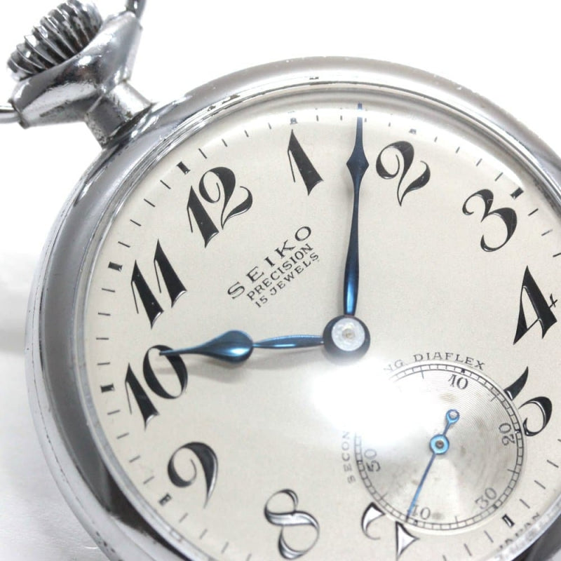 昭和35年の19セイコー鉄道時計/15石/秒針止め機能/絶版時計/19seiko-1251