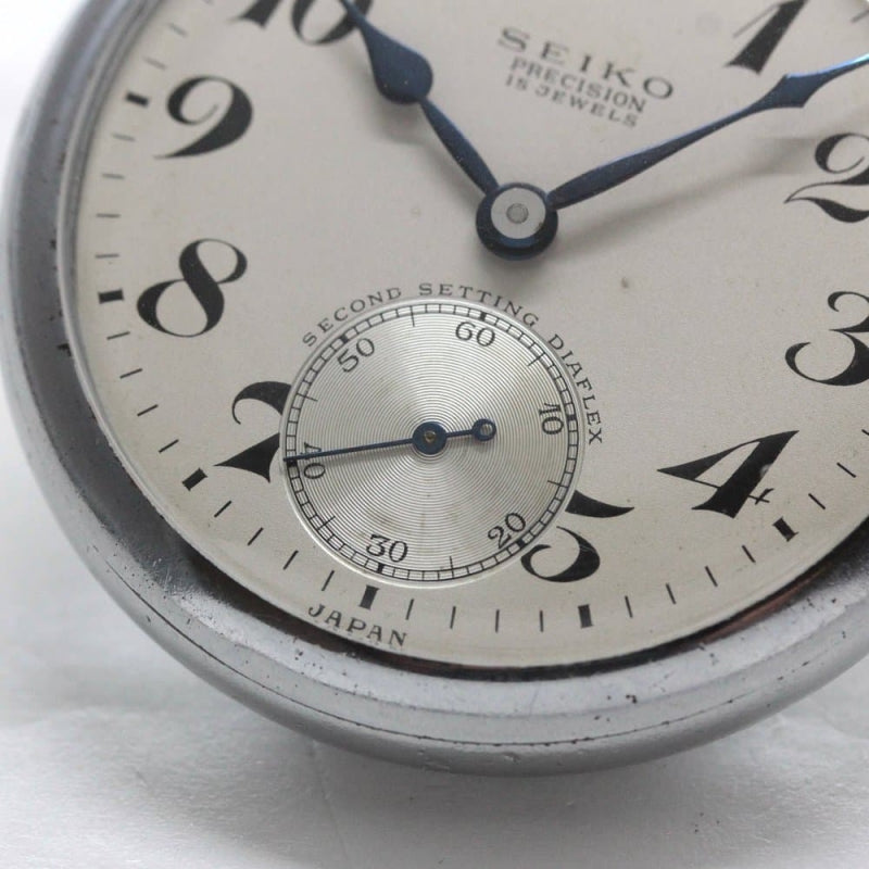 昭和35年の19セイコー鉄道時計/15石/秒針止め機能/絶版時計/19seiko-1254