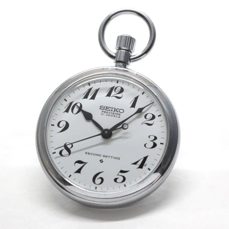 昭和の機械式セイコー鉄道時計/21石/19seiko-1263