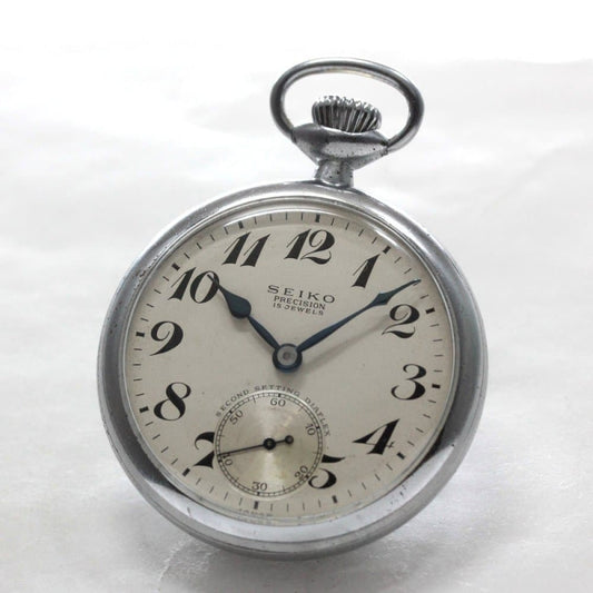 昭和35年の19セイコー鉄道時計/15石/秒針止め機能/絶版時計/19seiko-1270