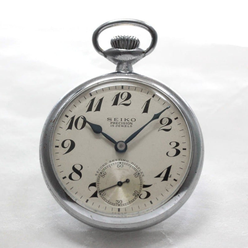 昭和35年の19セイコー鉄道時計/15石/秒針止め機能/絶版時計/19seiko-1270